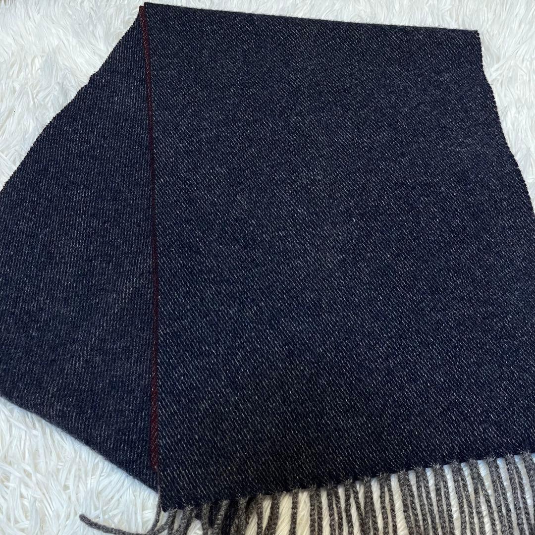 ピアツェンツァ PIACENZA リバーシブル カシミヤマフラー イタリア製