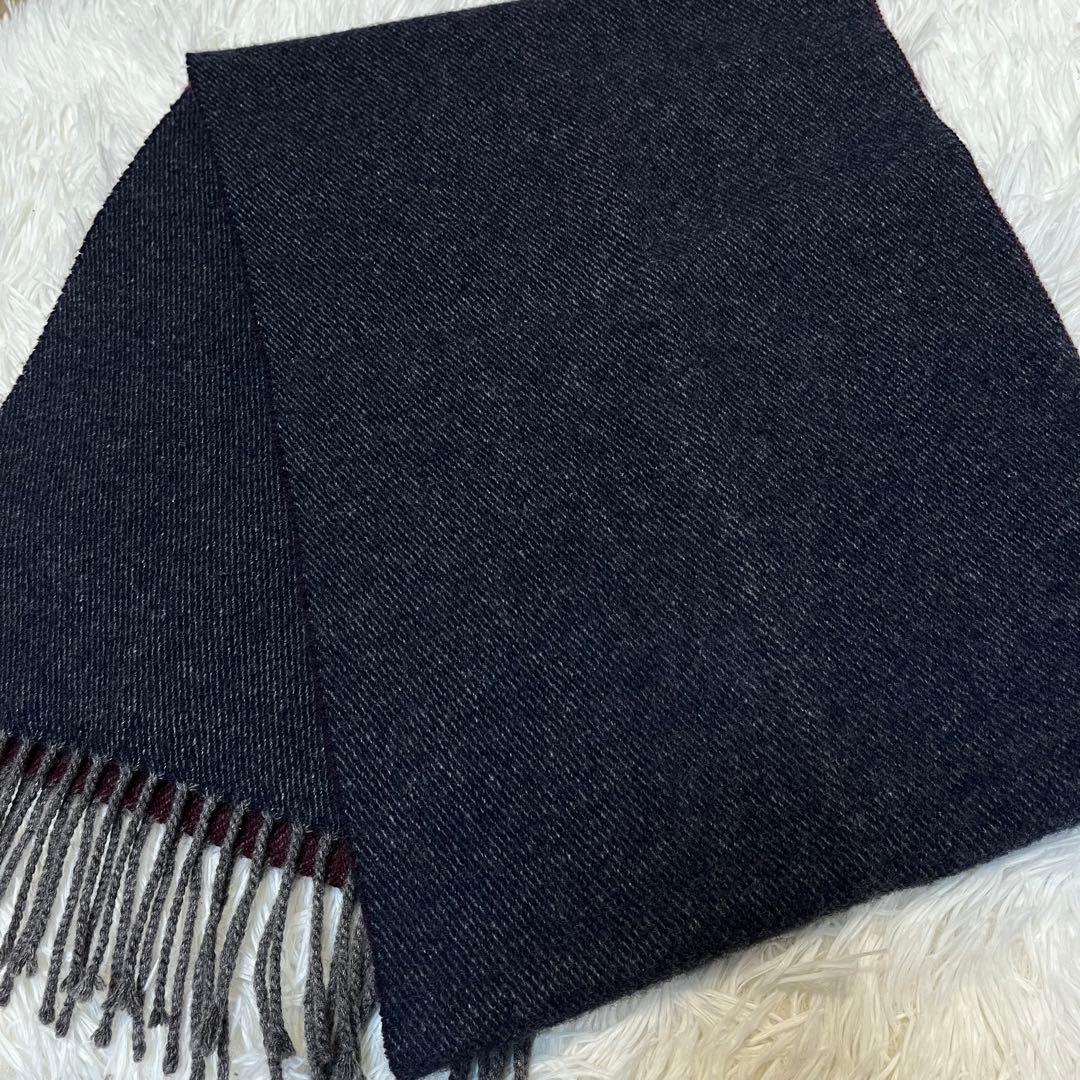 ピアツェンツァ PIACENZA リバーシブル カシミヤマフラー イタリア製