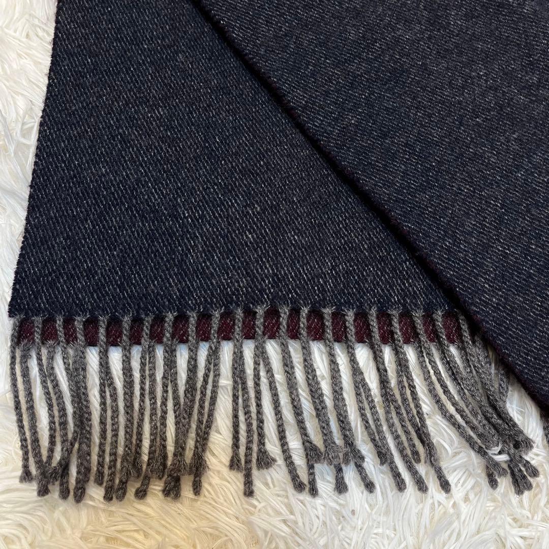 ピアツェンツァ PIACENZA リバーシブル カシミヤマフラー イタリア製