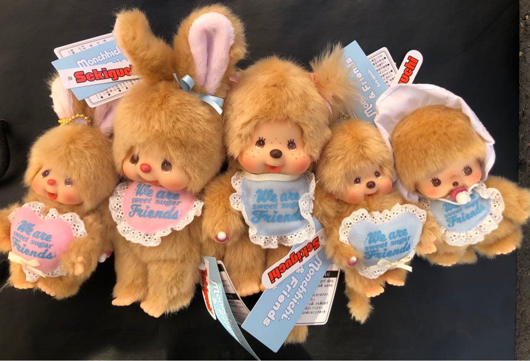 激カワ❣️正規品新品タグ付　スウィートシュガーモンチッチキーチェーン5set‼️