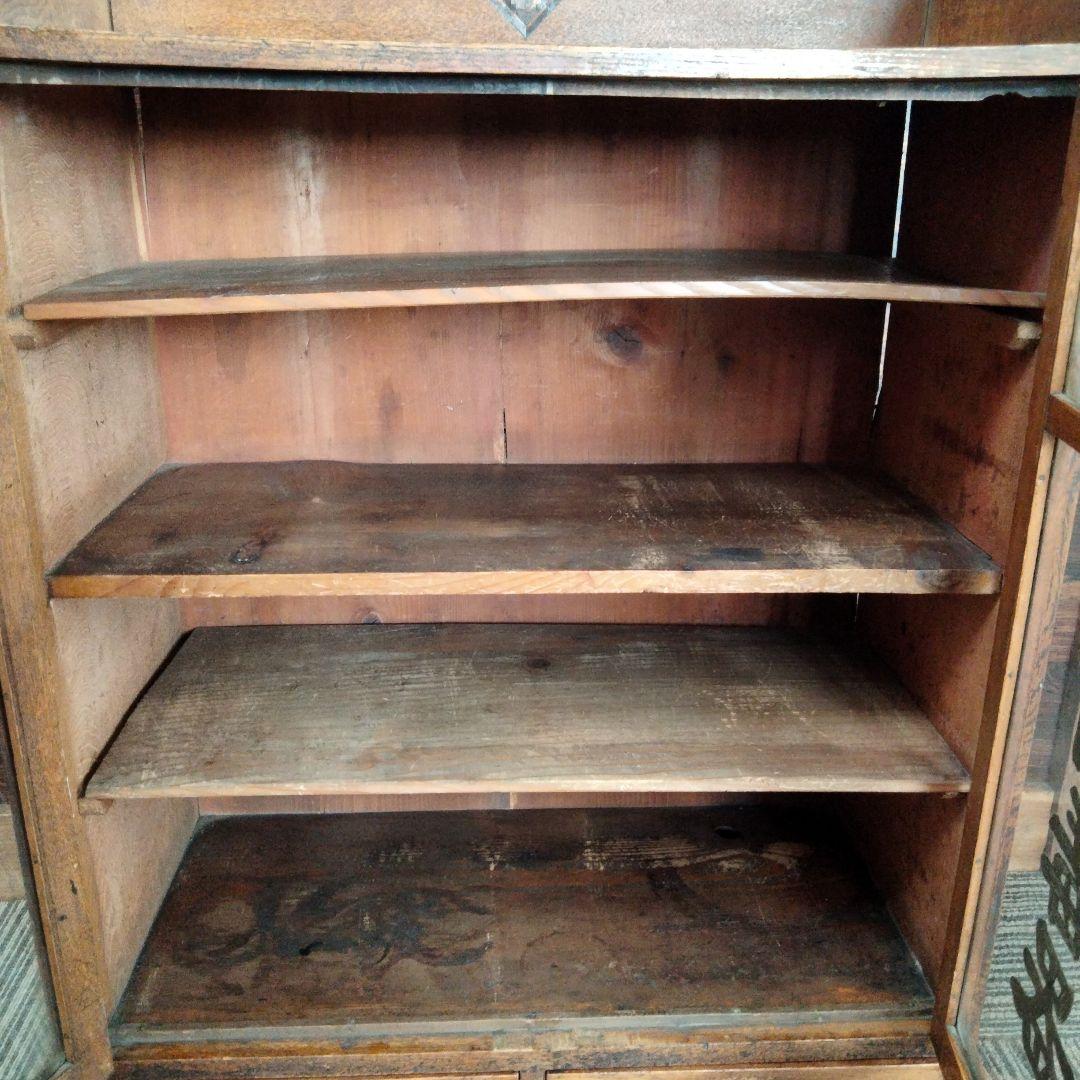 【ビンテージ】【昭和レトロ】木製収納棚