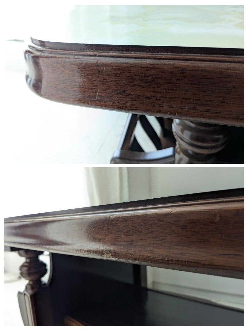 80s ビンテージ 大理石柄 木製 テーブル ミッドセンチュリー レトロモダン