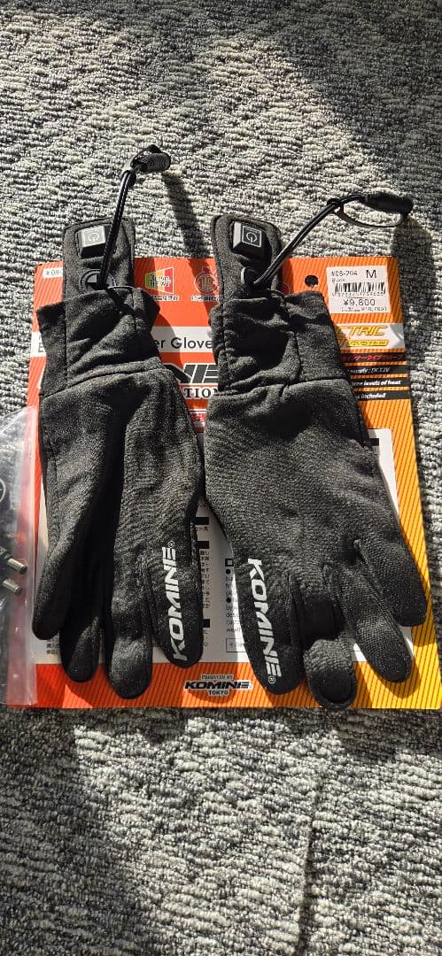 KOMINE 電熱インナーグローブ Mサイズ