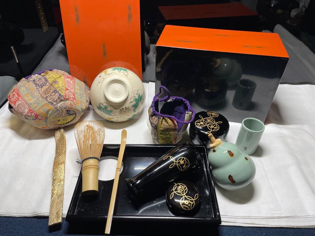 茶道具セット。抹茶器。未使用品。美品。茶道具。舊家蔵出し。希少品。