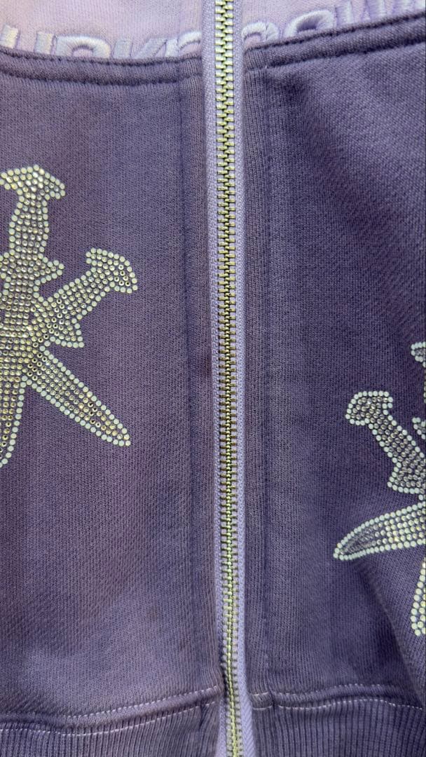 Unknown ジップアップパーカー　purple