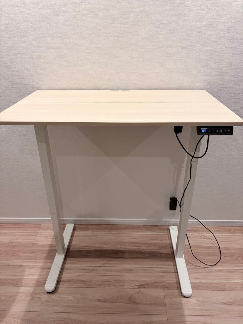 電動 オフィスワークテーブル 昇降式デスク スタンディングデスク　100×60