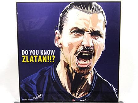 【タツ・新品 No 107】ポップアートパネル エデン アザール サッカー