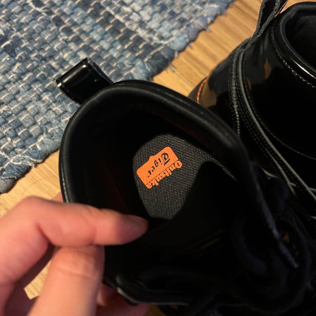 ブラックレザー ブーツ 25.0cm