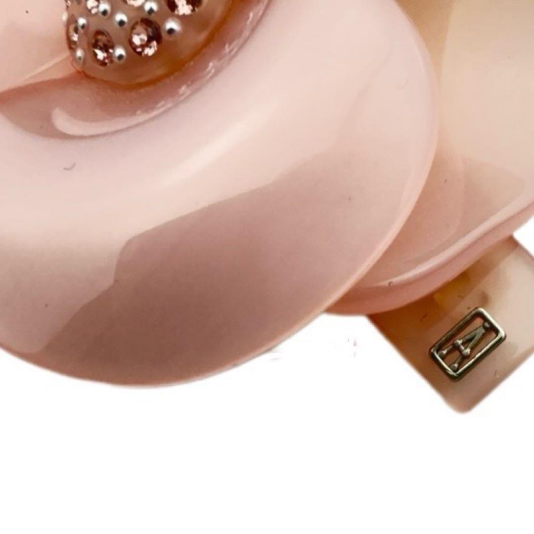 （美品）アレクサンドルドゥパリ カメリア バレッタ6cm ピンク