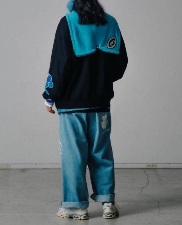 FACETASM×CPD LOVE HOODED STADIUM JACKET