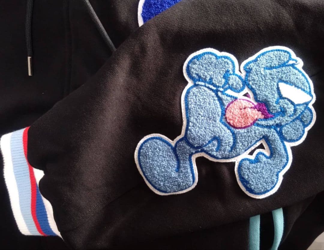 FACETASM×CPD LOVE HOODED STADIUM JACKET