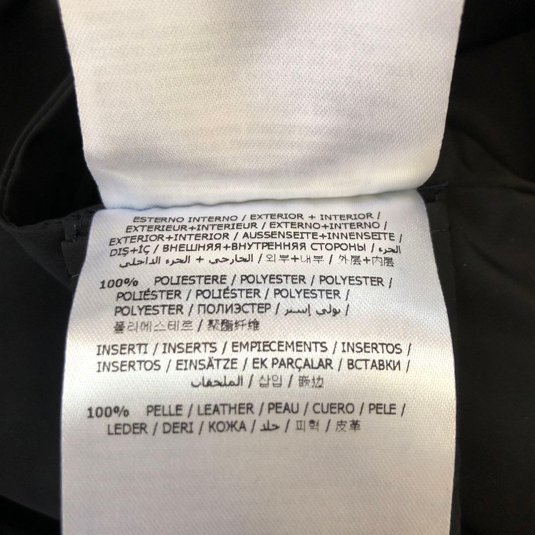 Moncler モンクレール レザー ノーカラー ジャケット ライダース