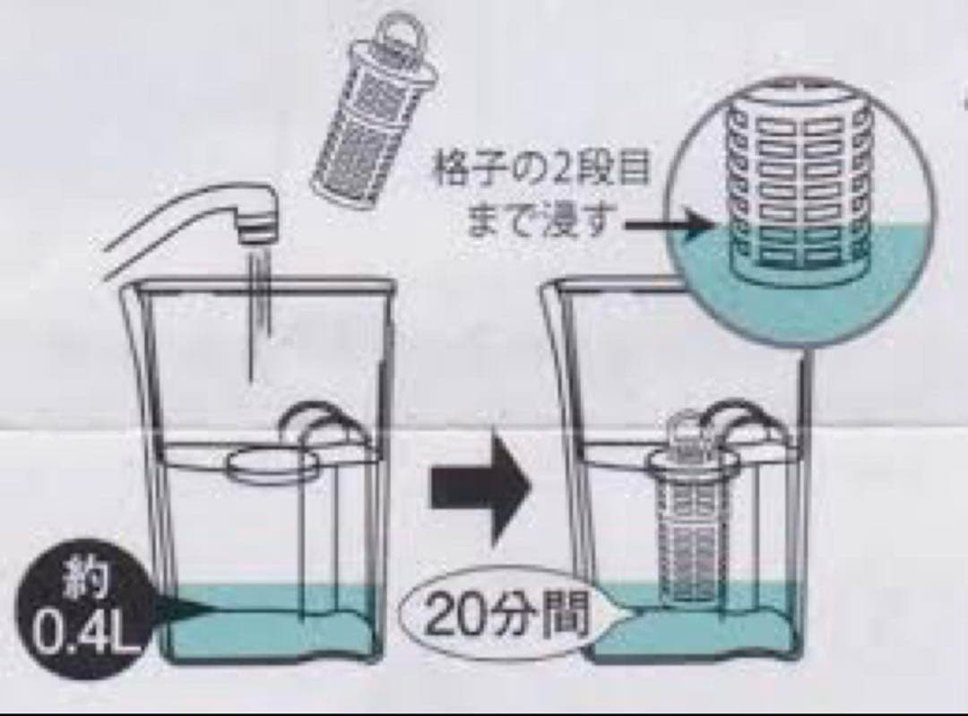 ガイアの水135ポット型浄水器 ポットカートリッジ4個セット