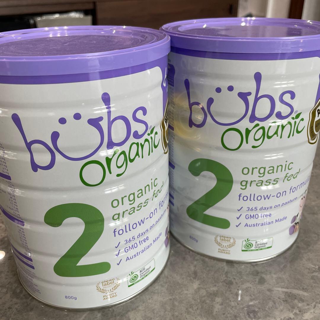 bubs Organic 粉ミルク 2缶