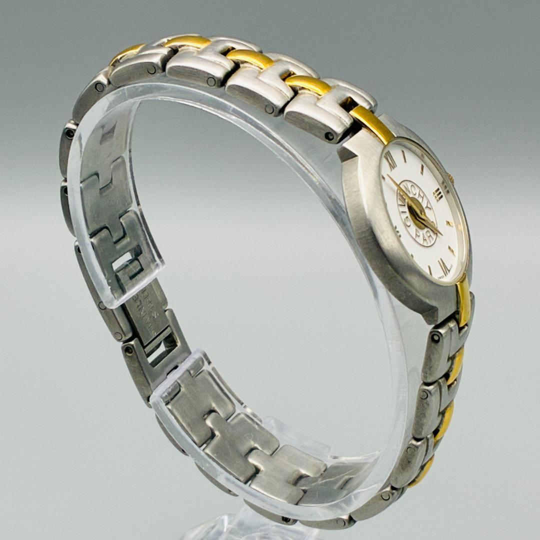 稼働 美品 GIVENCHY ジバンシィ クォーツ レディース 腕時計 コンビ