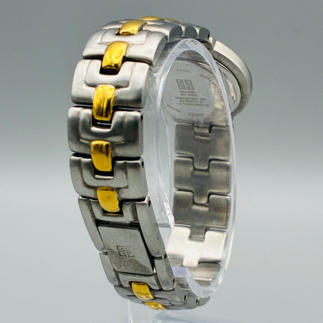 稼働 美品 GIVENCHY ジバンシィ クォーツ レディース 腕時計 コンビ