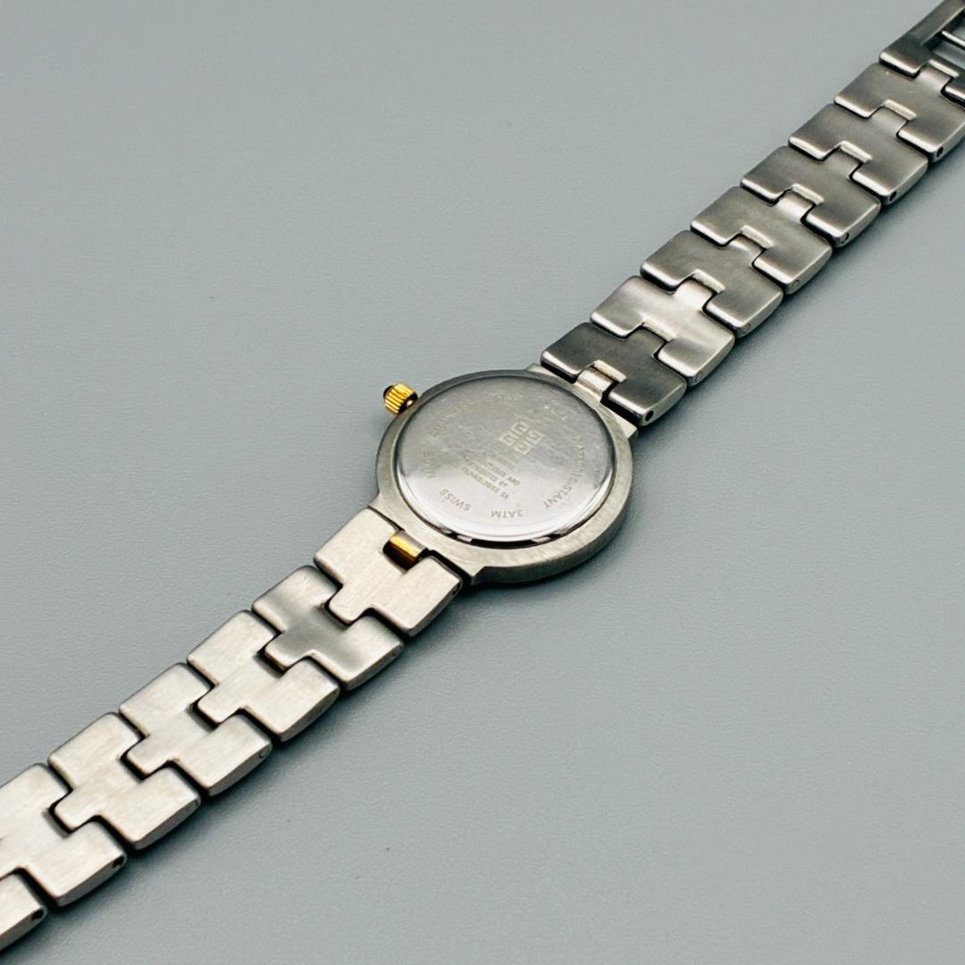 稼働 美品 GIVENCHY ジバンシィ クォーツ レディース 腕時計 コンビ