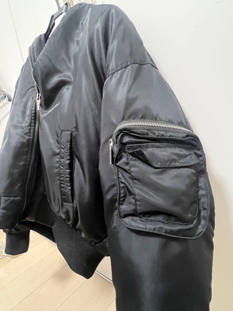 ANTIDOTEWORLDWIDE MA-1 ジャケット フライト　ブラック S