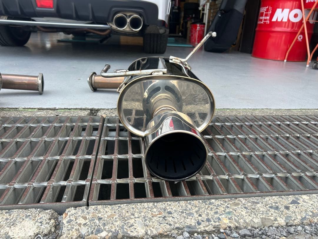 HKSステンレススチール デュアルマフラーWRX S-4用