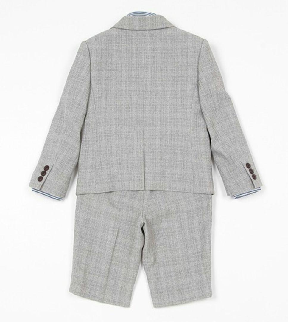 【新品未使用】プティマイン　男の子フォーマル　5点セット　グレー