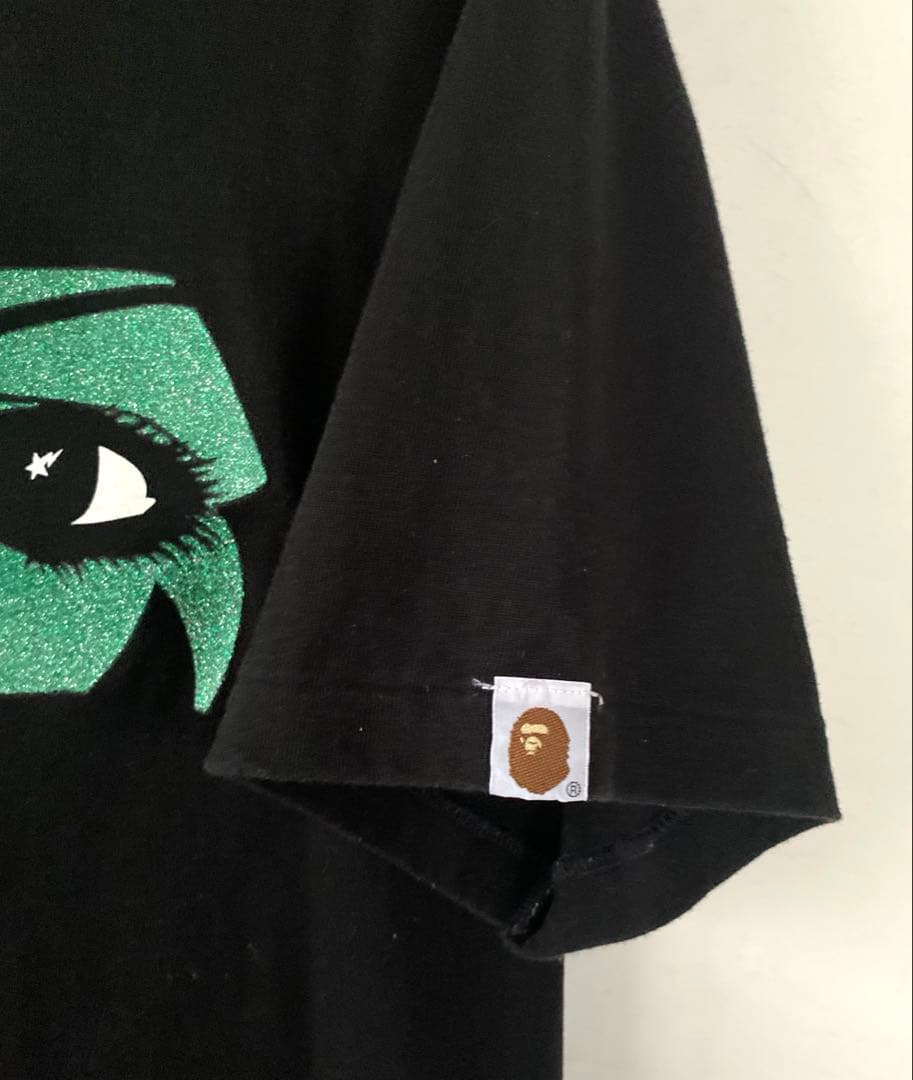 A BATHING APE 初期タグ　Tシャツラメプリント 90s サイズ M