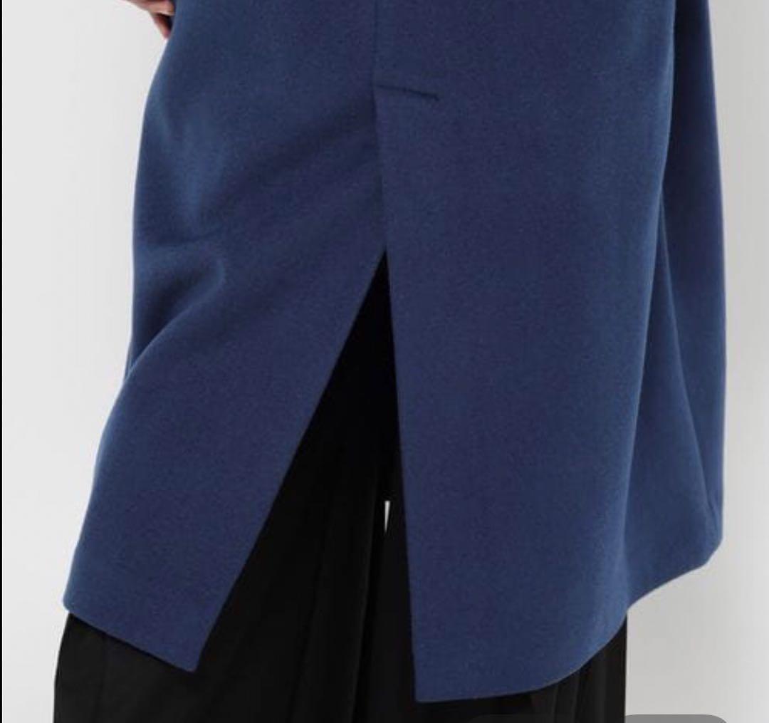 新品タグ付 HARE ウール2WAYチェスターコート ブルー 人気完売色