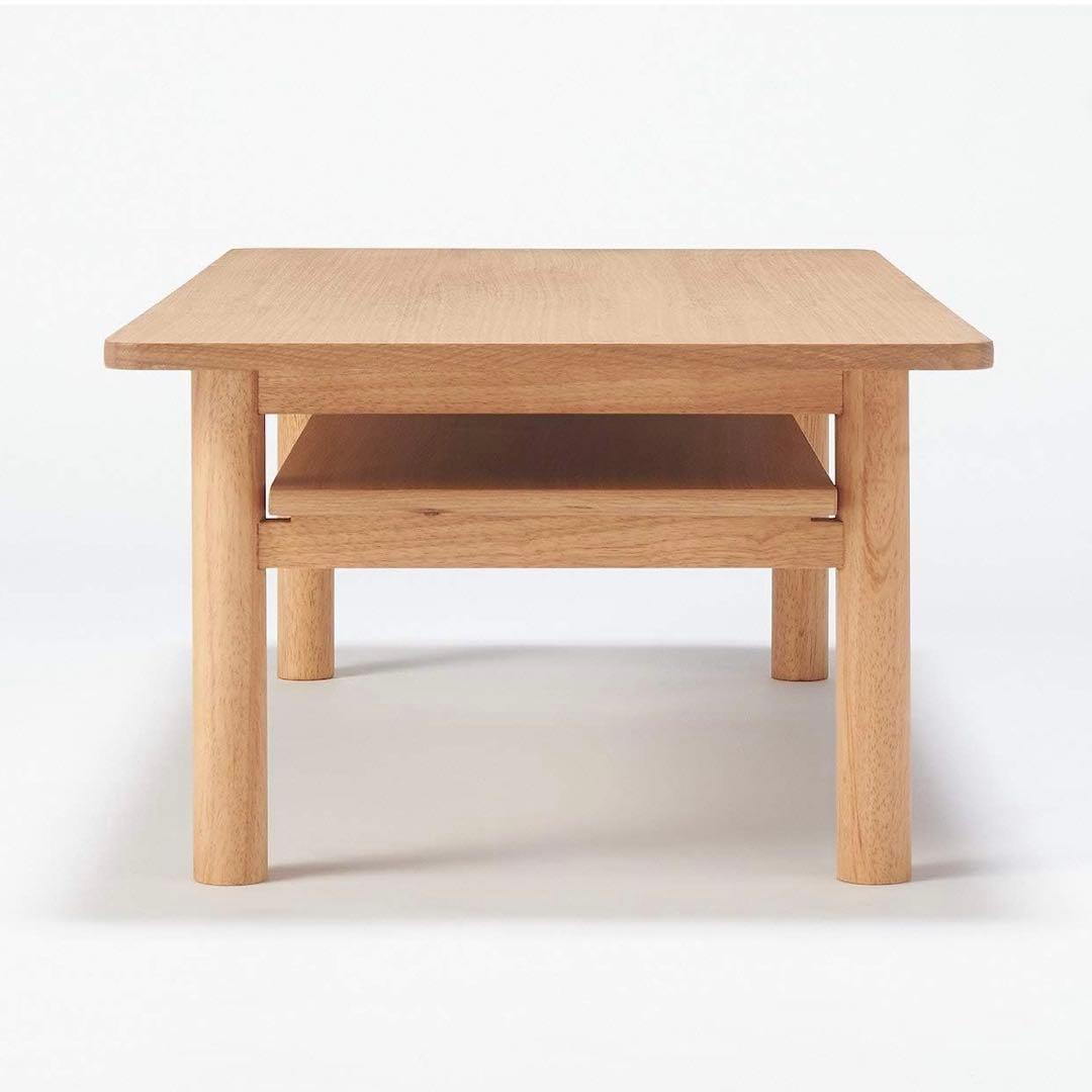 無印良品_木製ローテーブル・オーク材