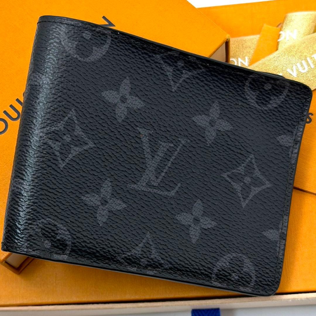 良品 ルイヴィトン モノグラム エクリプス ポルトフォイユ ミュルティプル 財布