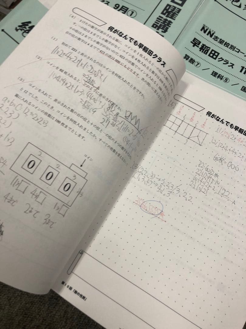 早稲田アカデミーNN早稲田　日特/前期後期/夏期/正月/副教材2024