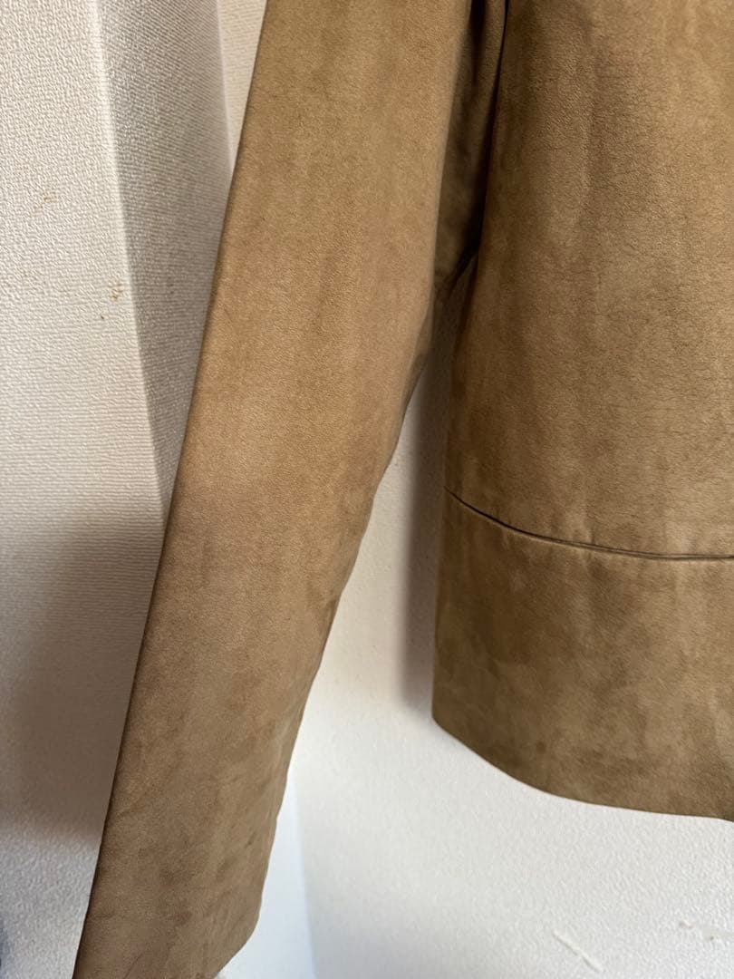 フォクシーFOXEYスエード衿毛皮付きジャケット 40