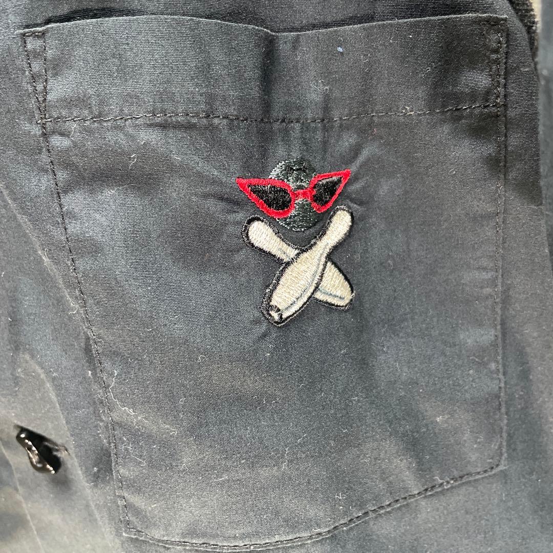 クリームソーダ　TEMMYE ティミー　刺繍　半袖　ボーリングシャツ　サイズM