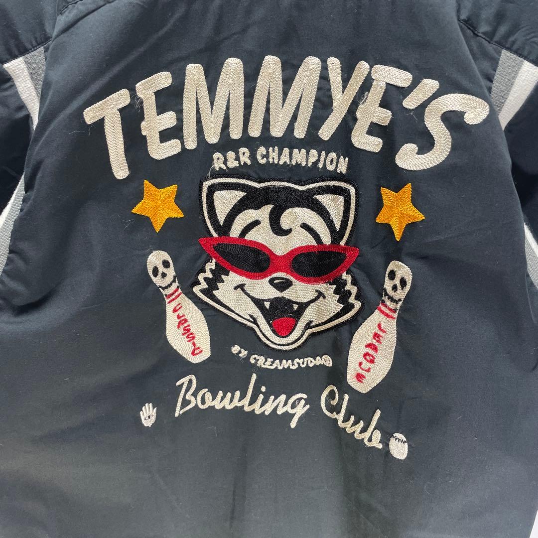 クリームソーダ　TEMMYE ティミー　刺繍　半袖　ボーリングシャツ　サイズM