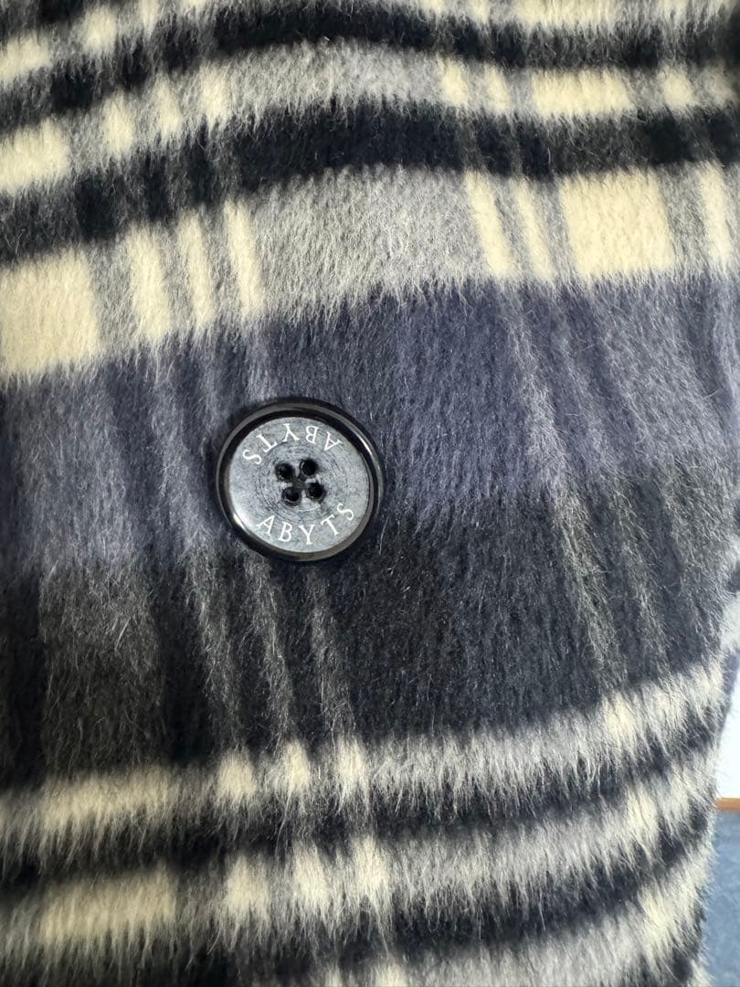 佐藤健 CHECK SHAGGY COAT （チェスター　ダブル）abyts