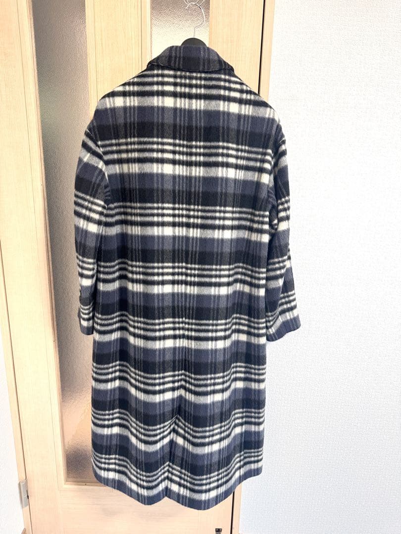 佐藤健 CHECK SHAGGY COAT （チェスター　ダブル）abyts