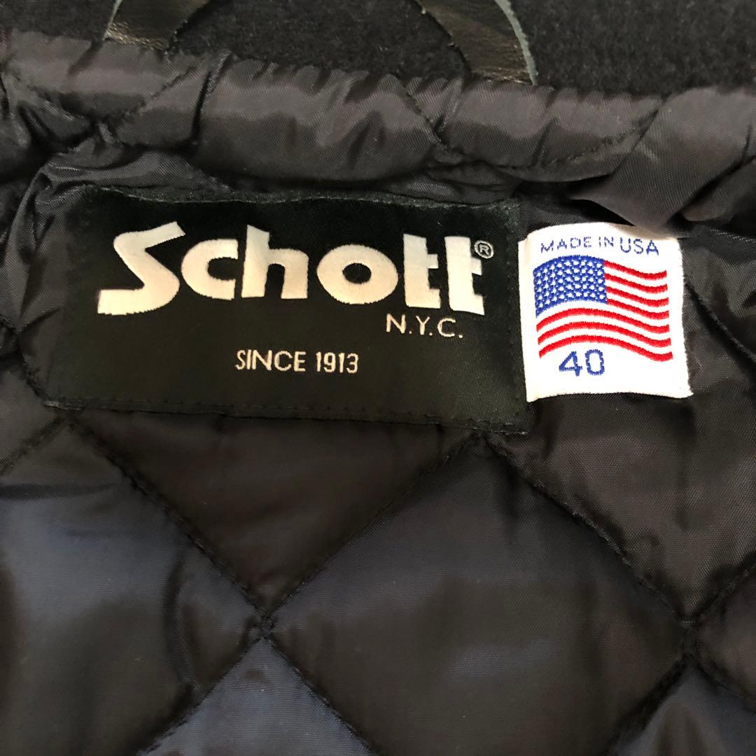 最終値下　schott シングル ピーコート　キルティング75624 サイズ40