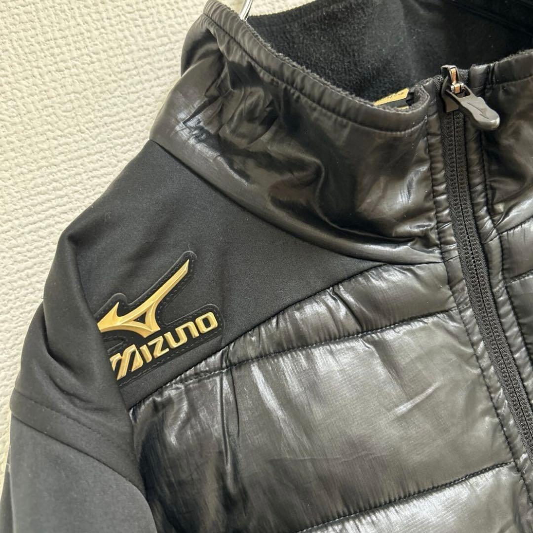 ミズノプロ　テックフィルジャケット　XO中綿入り ジャケット ブラック黒 野球