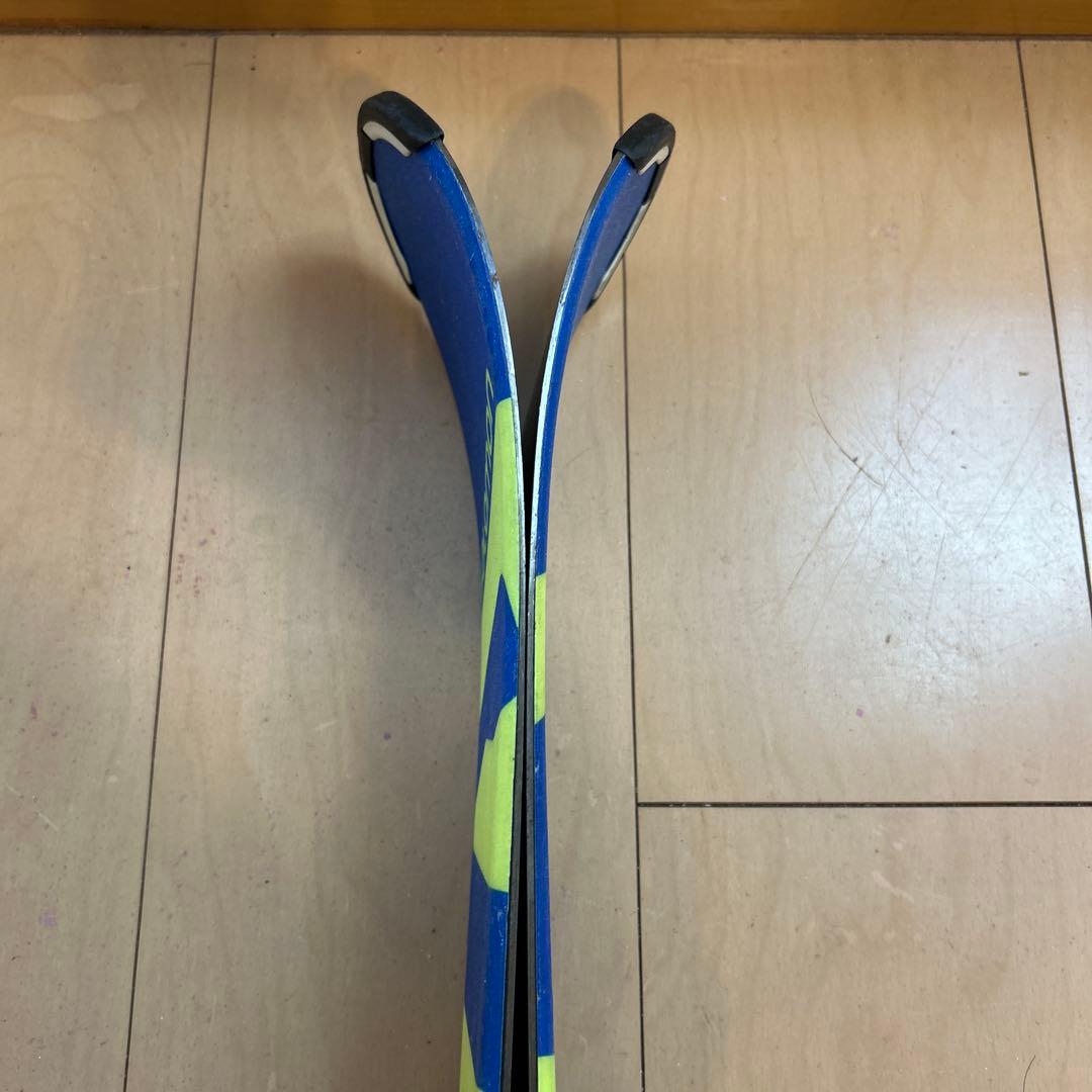 【130】Salomon スキー板 DE1 青/黄 バインディング付き