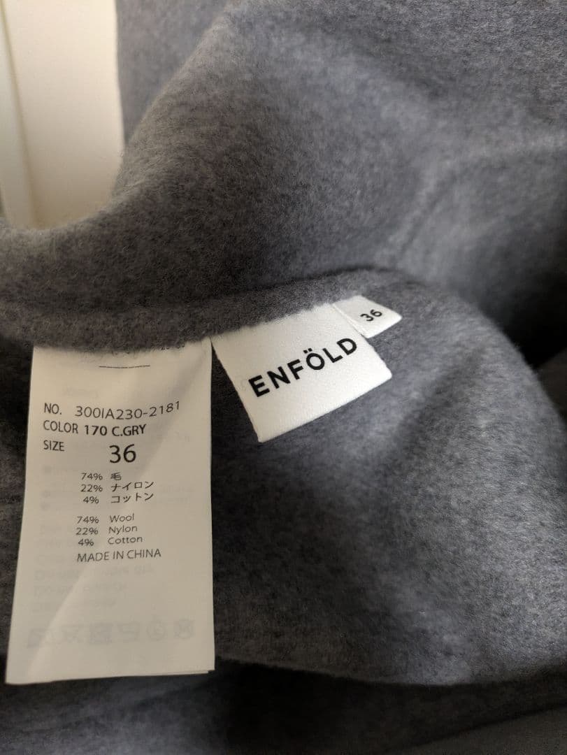 新品　ENFOLD サークルモッズコート　サイズ36