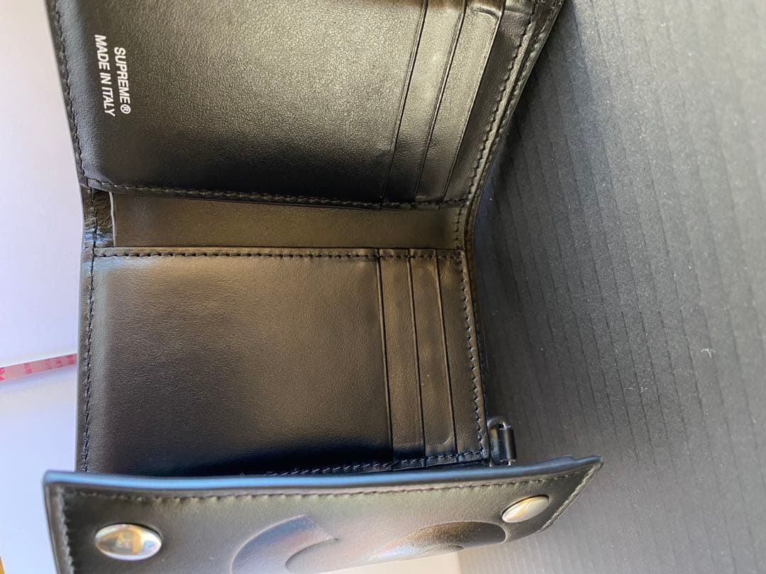 小物 Supreme Leather Chain Wallet Card Holder