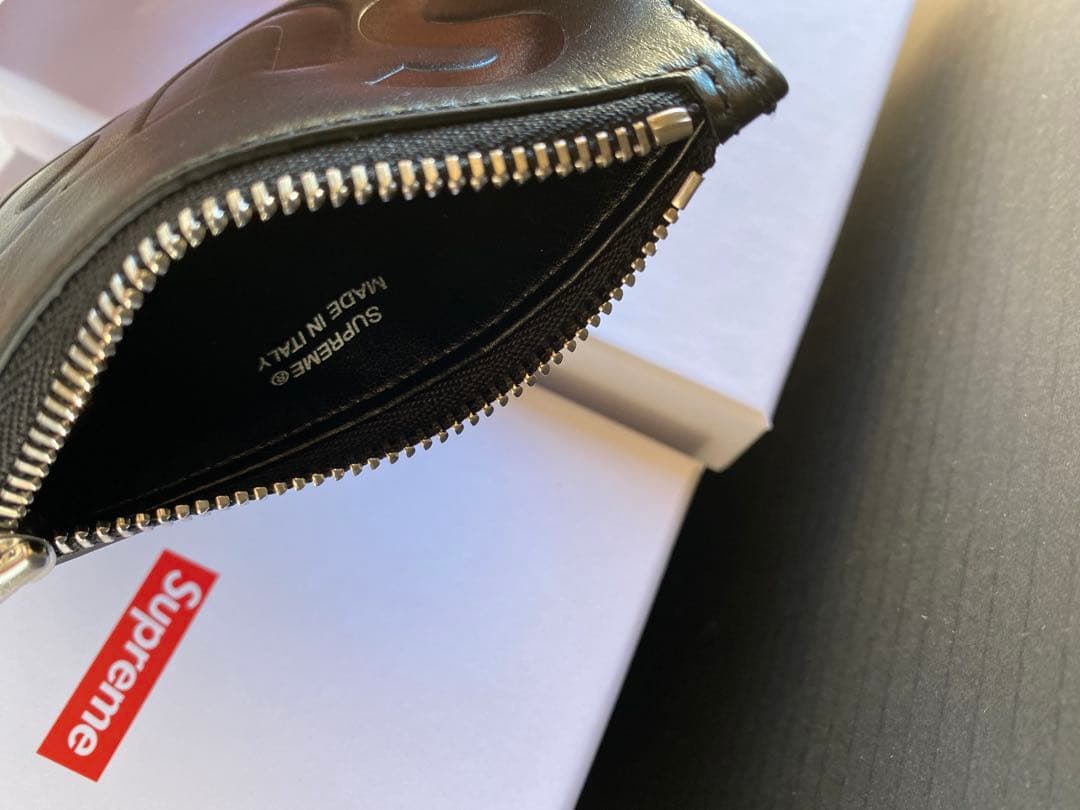 小物 Supreme Leather Chain Wallet Card Holder