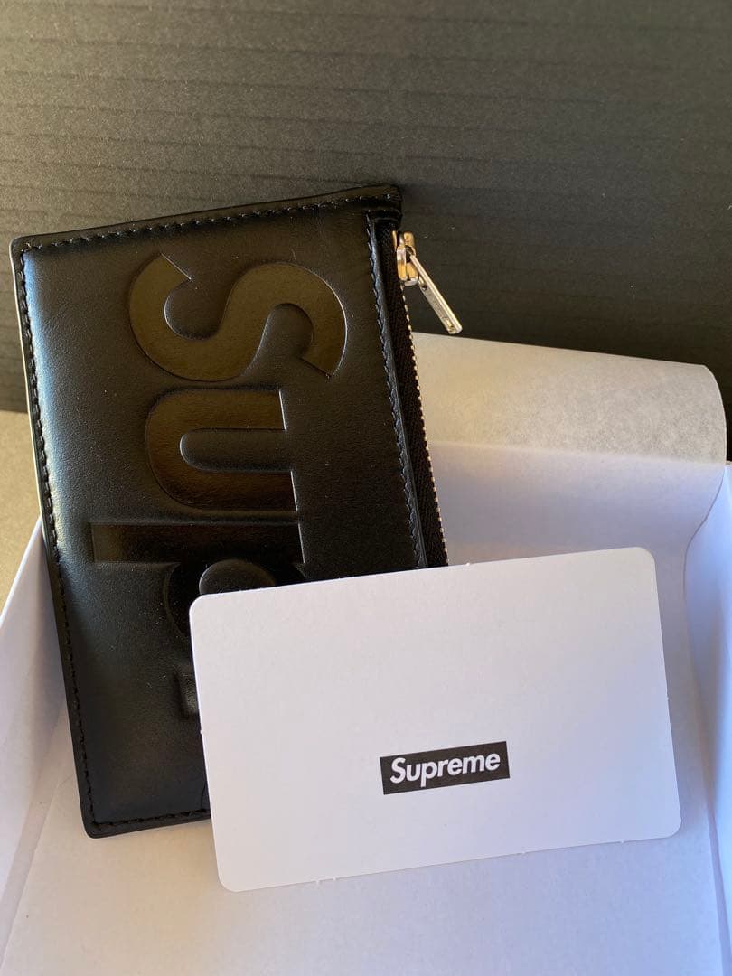 小物 Supreme Leather Chain Wallet Card Holder