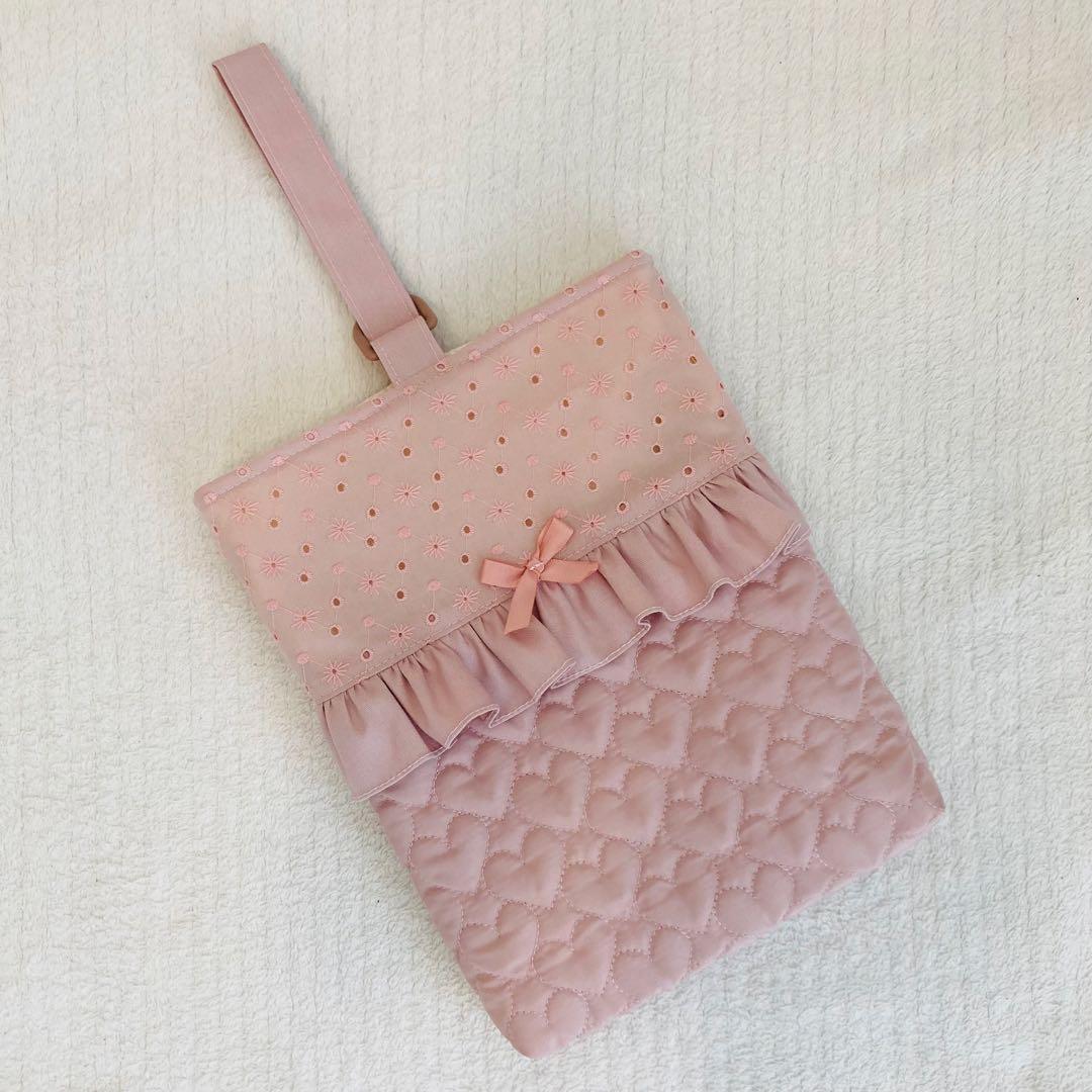 【ハンドメイド】入園入学グッズ(レース×フリル×ハートキルティング)