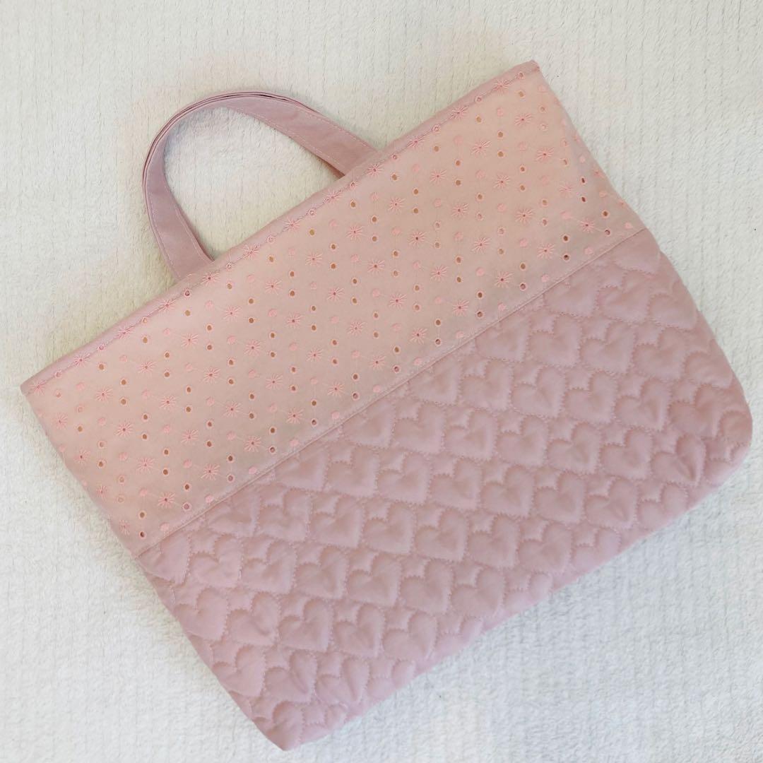 【ハンドメイド】入園入学グッズ(レース×フリル×ハートキルティング)