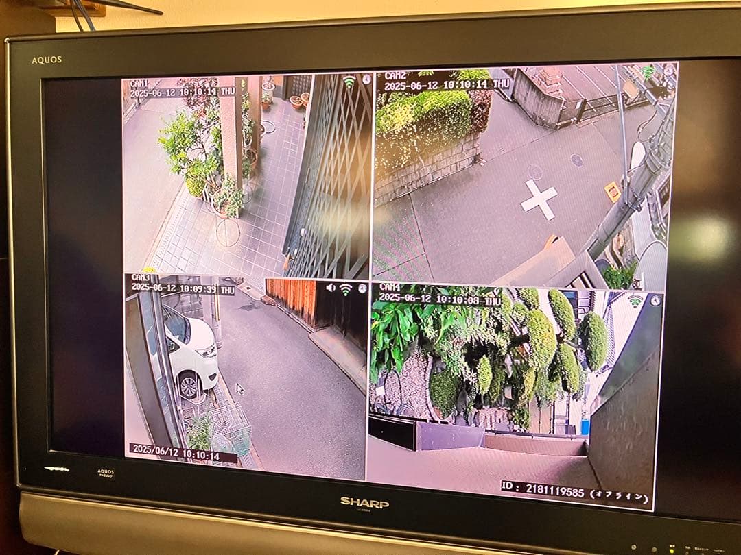 VTNEICK HD NVR 防犯　カメラ4台付き 中古 動作可