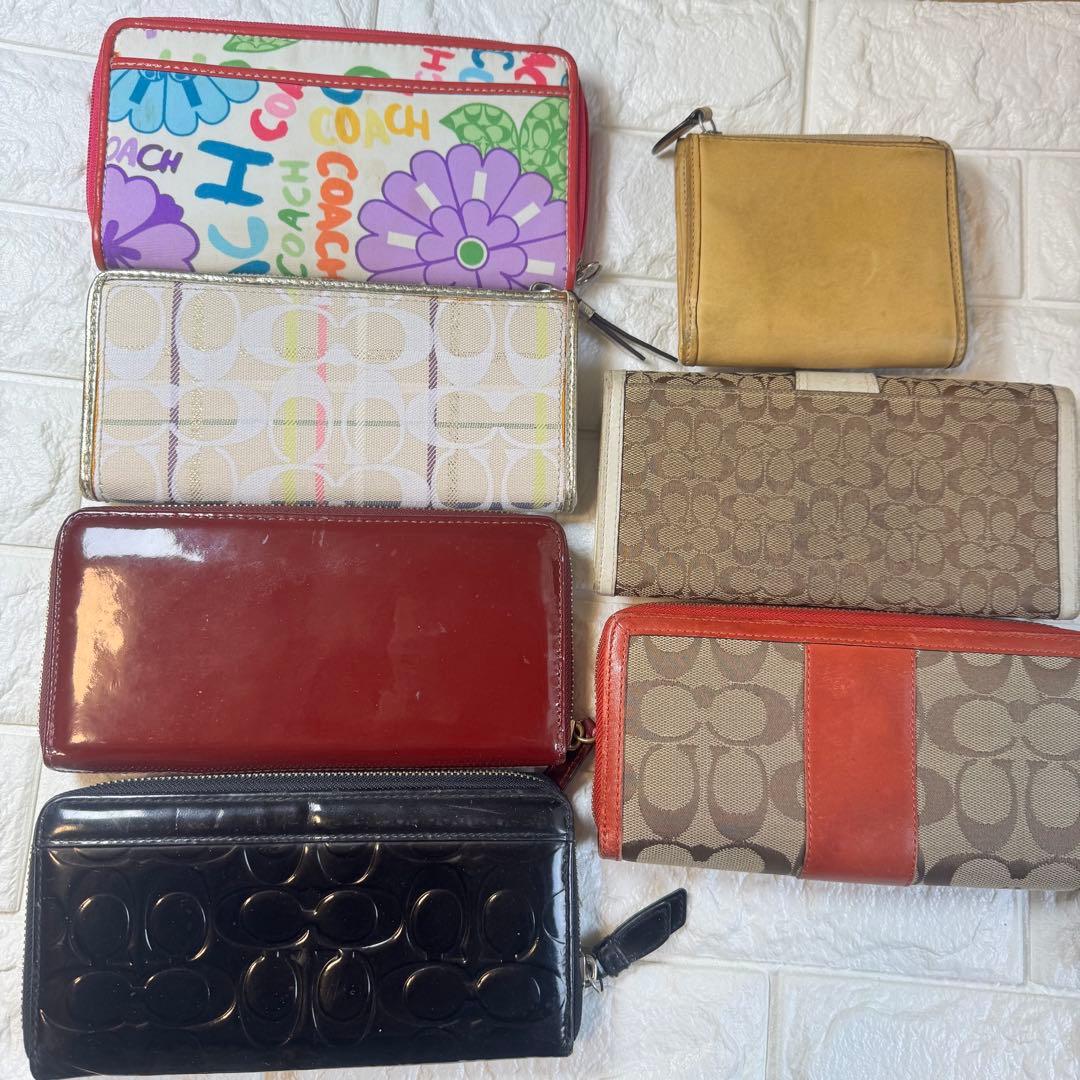 まとめ売り財布 7点　COACH コーチ シグネチャー　エナメル　レザー