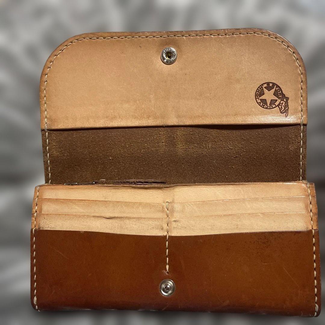 ラッキージョン　レザー長財布