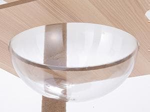 アウトレット キャットタワー 木製 宇宙船　展望台　多頭飼い 大型猫　178cm