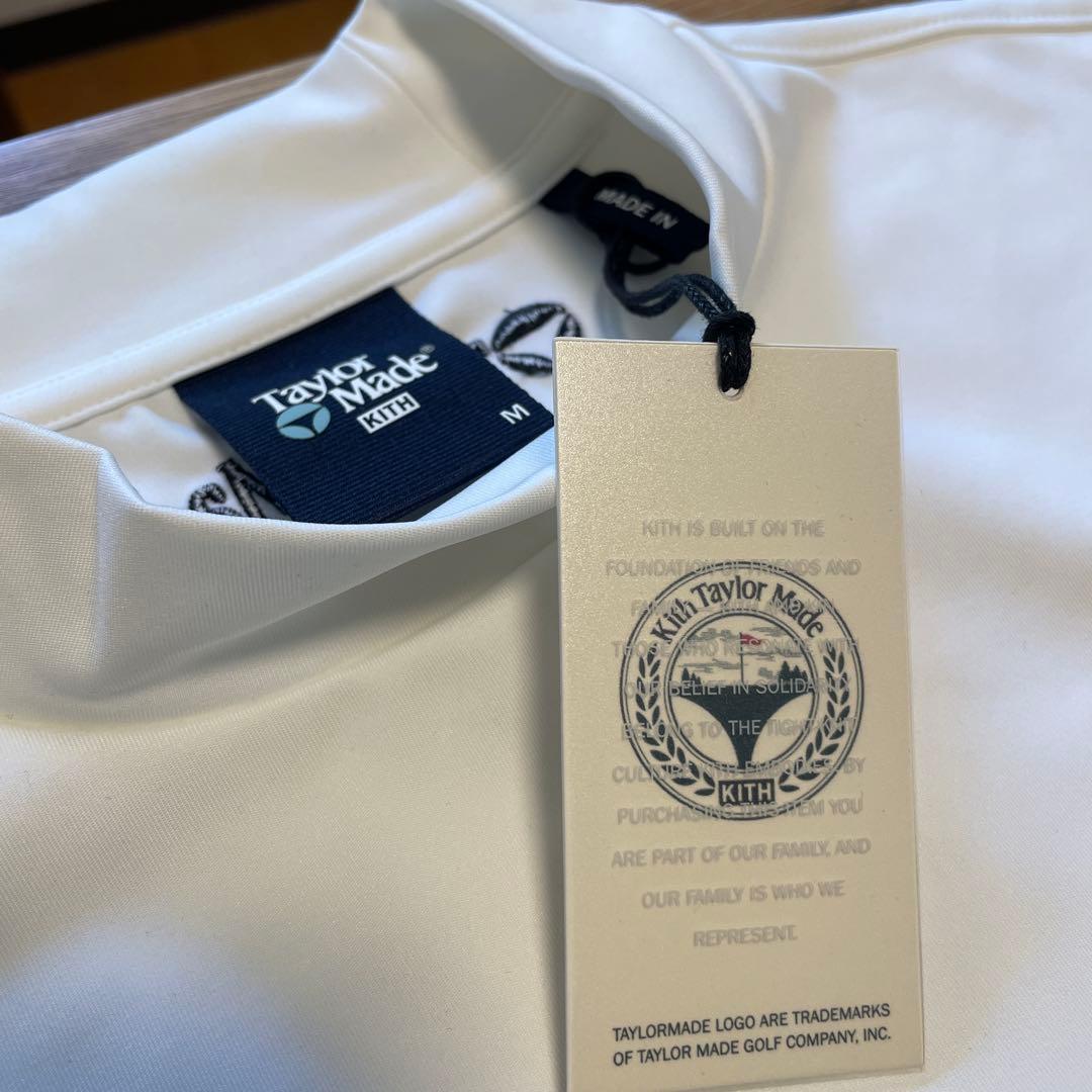 新品未使用タグ付　kith Taylormade モックネックロングシャツ　白