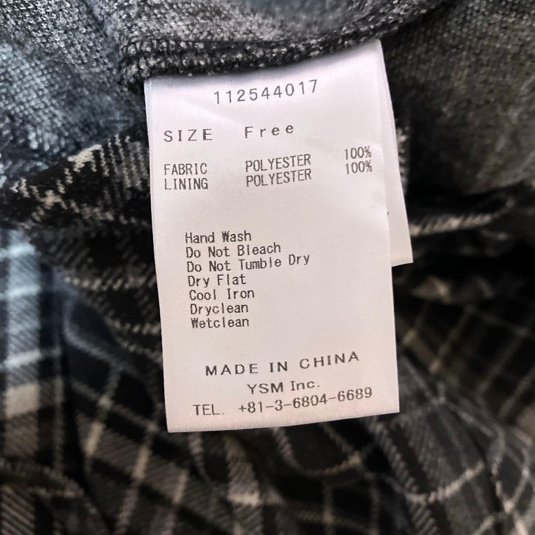 Darich ダーリッチ　レイヤードチェックイレヘムミディワンピース