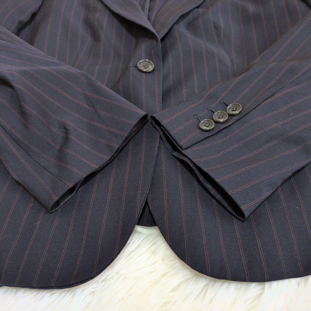 カシヤマ 洗える ビジネススーツ セットアップ ネイビー 大きいサイズ